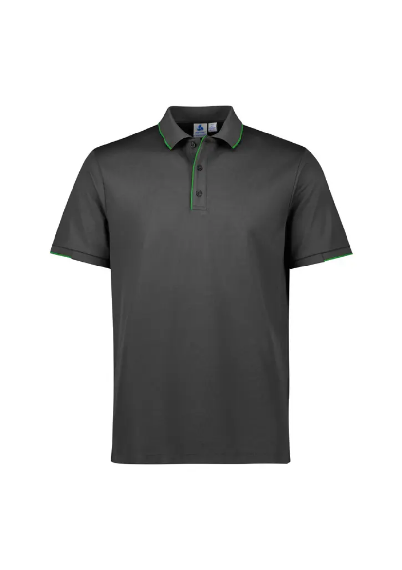 Picture of Biz Collection, Focus Mens Polo - White/White Size 2XL